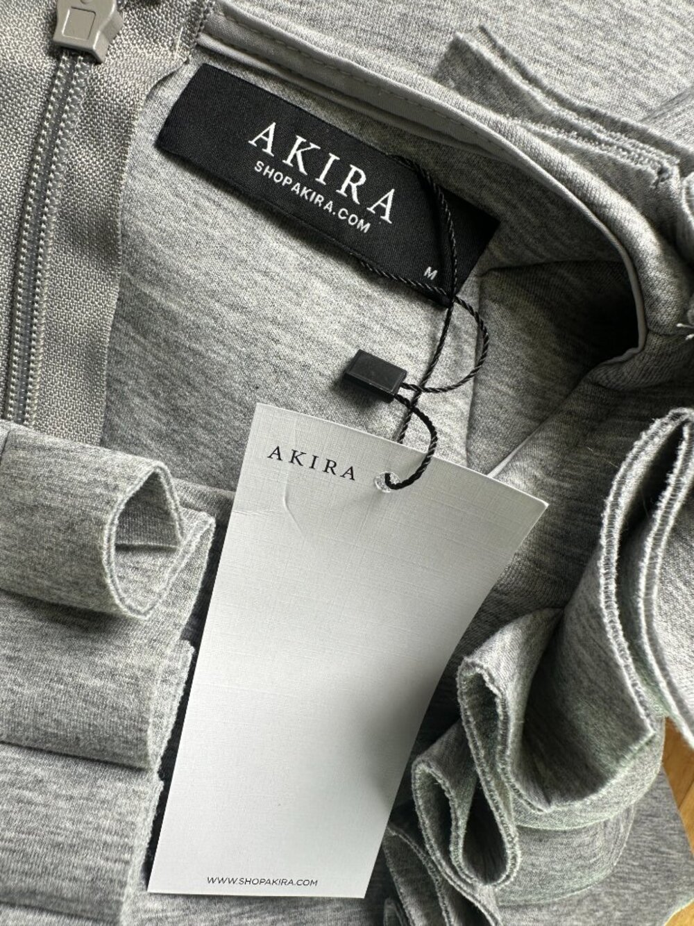 AKIRA Women's Grey Dress - Picture 4 of 5